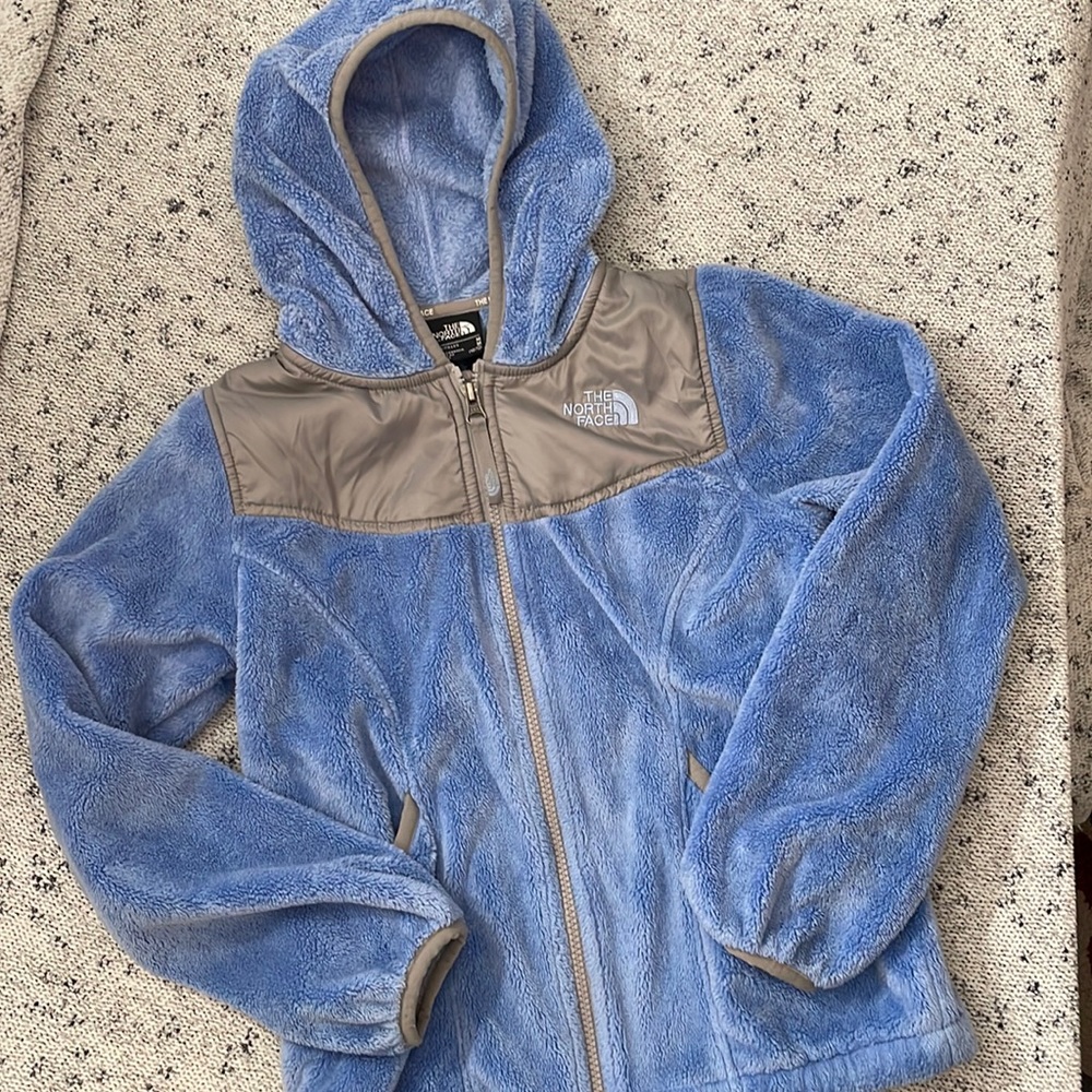 North face hooded girls jacket size 10/12